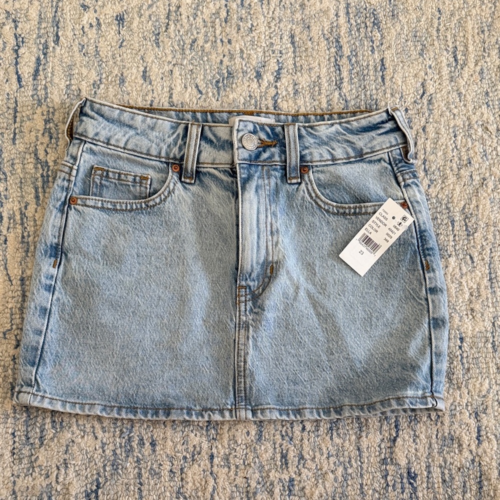PacSun Light Blue Denim Mini Skirt